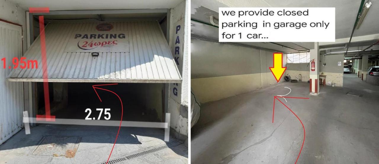 Traveler Home 85M2 Private Parking Next To Center 塞萨洛尼基 外观 照片
